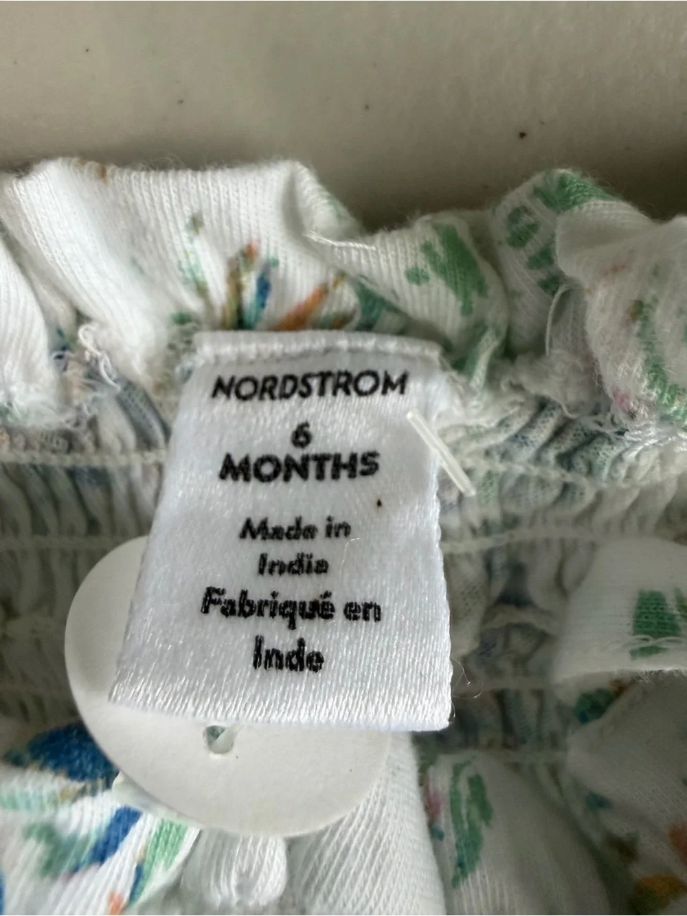 Nordstrom Baby 2 Pc Tropical Floral Smocked Top Bloomers Set 6 Months